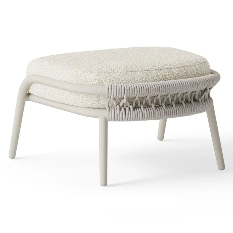 SUNS Casto voetenbank rope camel sand beachy boucle SUNS Aanbieding