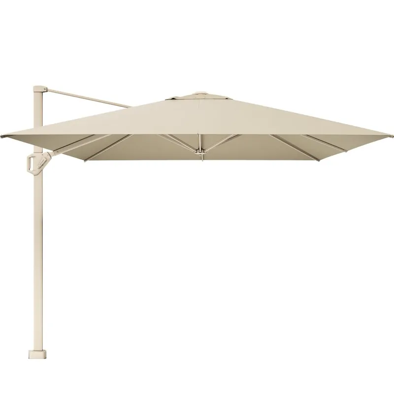 Voordeelprijs Platinum Challenger T1 premium parasol 400x300 cm sandstone champagne
