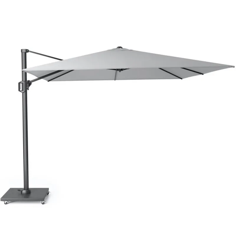 Seizoensaanbieding Platinum Challenger T1 zweefparasol 300x300 cm lichtgrijs