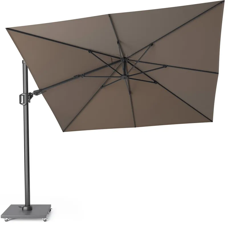 Beste Prijs Platinum Challenger T2 premium zweefparasol 300x300 cm havanna