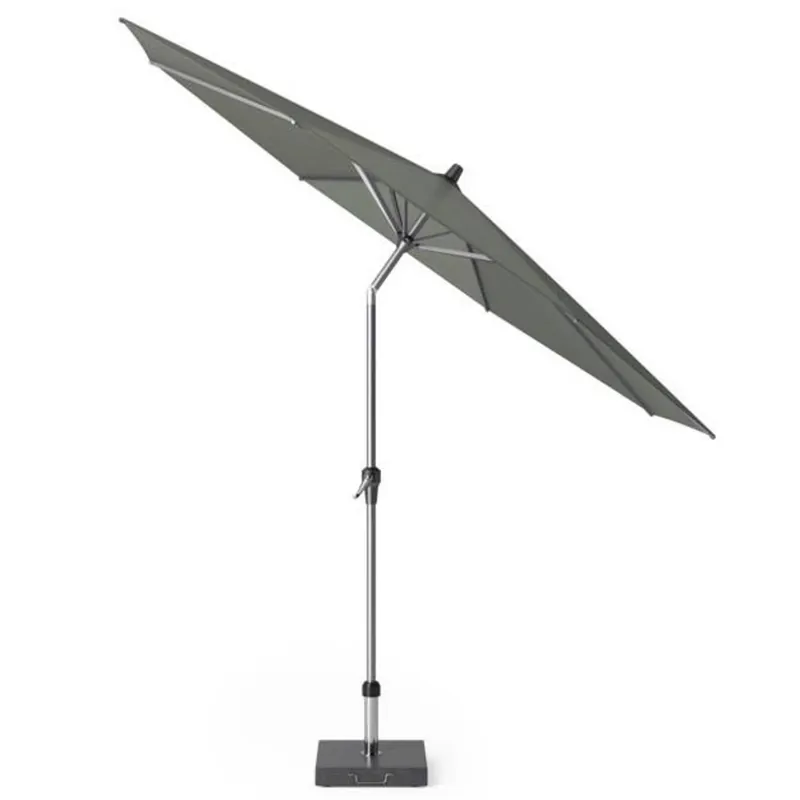 Merkproduct Platinum Riva parasol 300 cm rond olijf met kniksysteem