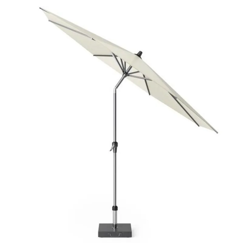 Platinum Riva parasol 300 cm rond ecru met kniksysteem Gecertificeerd