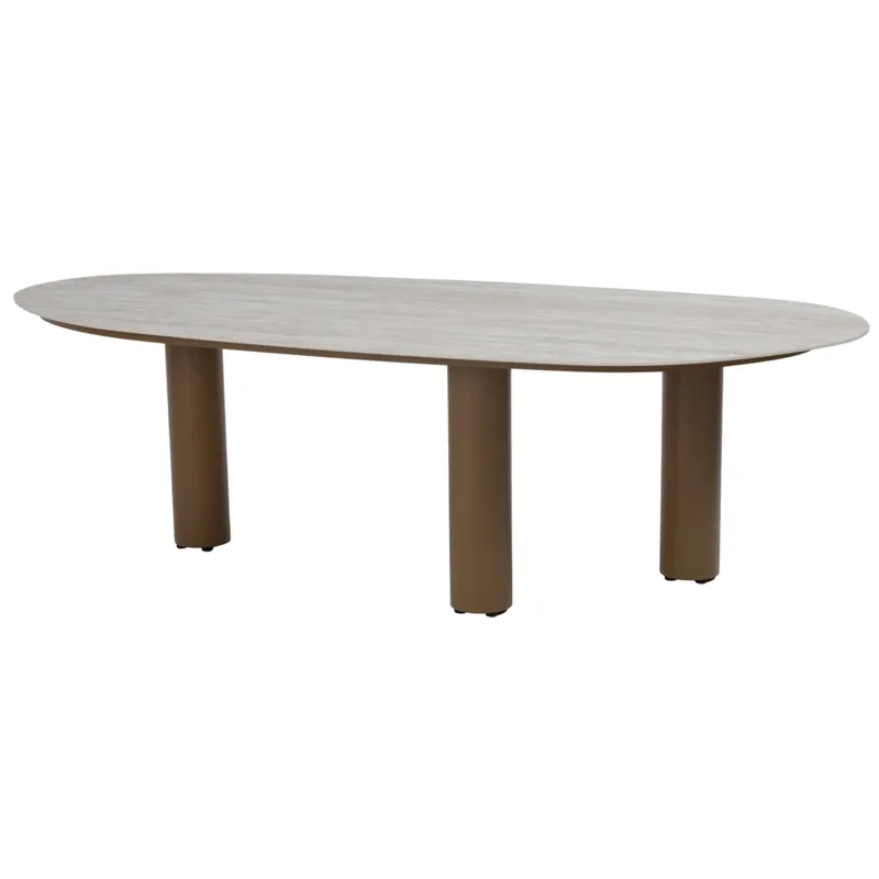 Actieprijs Taste 4SO Estate dining tuintafel mango 240x105xH75 cm keramiek amber Taste 4SO