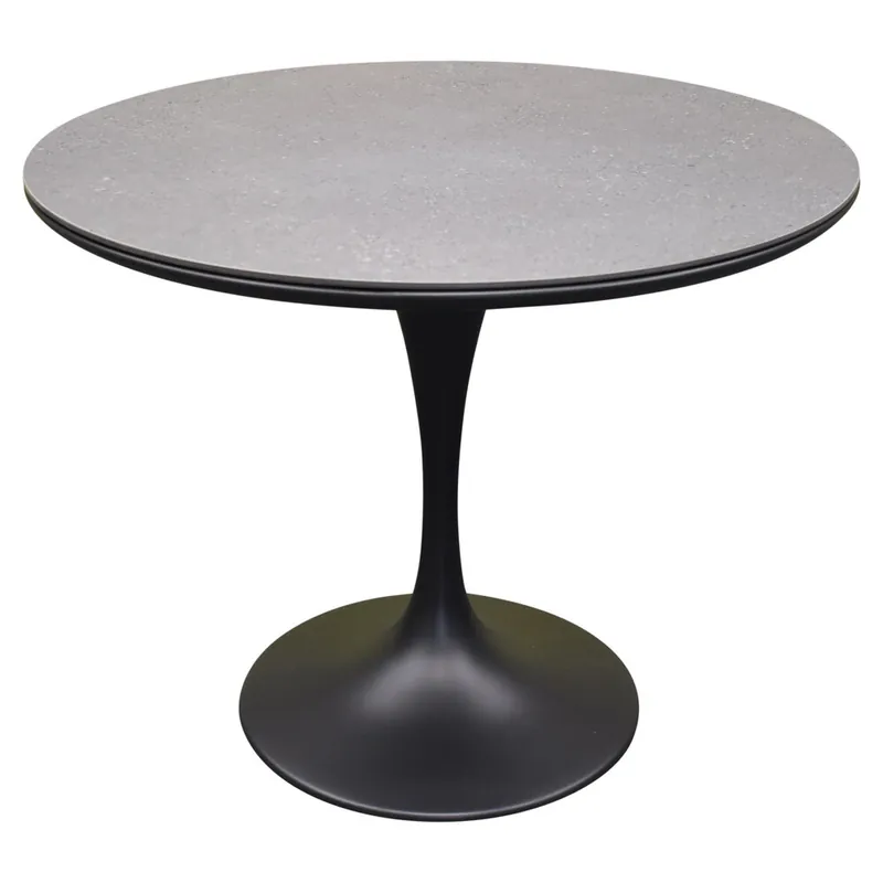 Veilige Betaling AVH-Collectie Flair dining tuintafel rond 90 cm antraciet keramiek