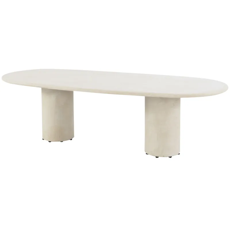 4 Seasons Outdoor Hampton dining tuintafel ovaal mortex beige 240x105xH75 cm 4 Seasons Outdoor Hete Deal