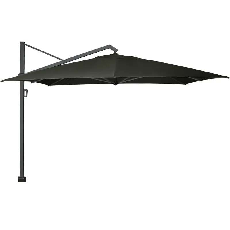 Flitsaanbieding Platinum Icon premium zweefparasol 400x300 cm faded black