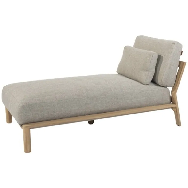 Lage Kosten 4 Seasons Outdoor Lucas ligbed natural teak 4 Seasons Outdoor