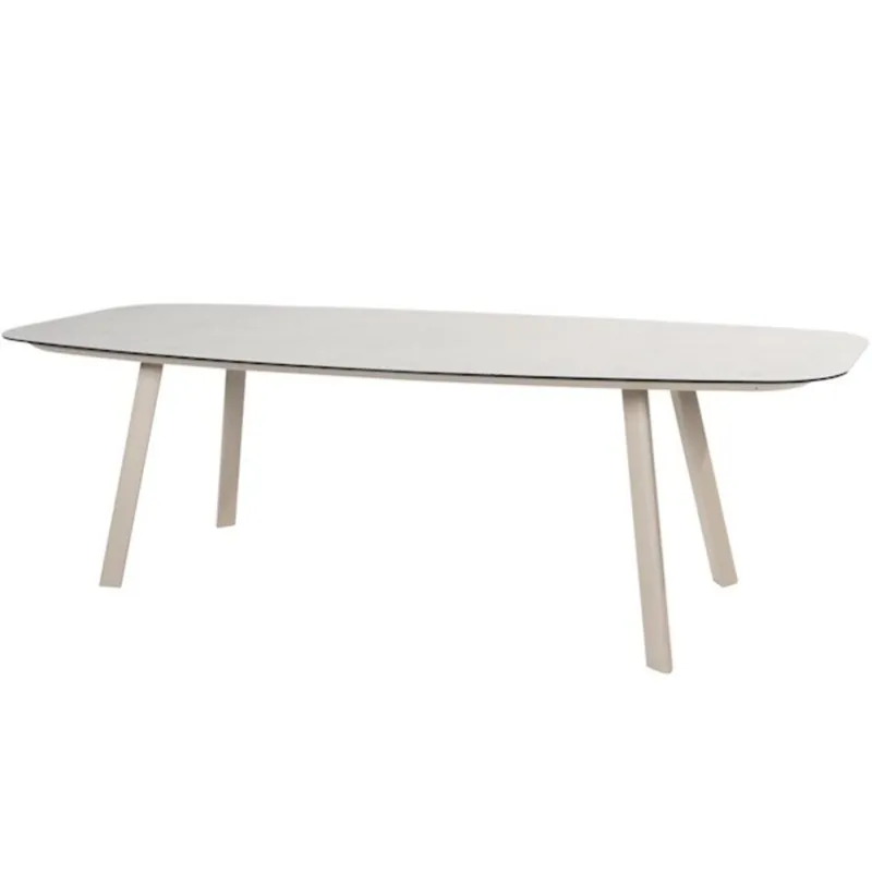 Actieprijs Taste 4SO Manolo dining tuintafel printed ceramic 240x103xH75 cm latte