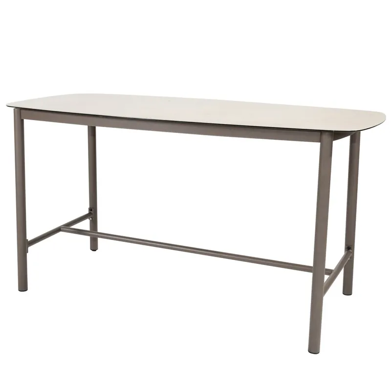 Uitverkoop Taste 4SO Manolo high dining tuintafel 180x90xH90 cm printed ceramic terre Taste 4SO