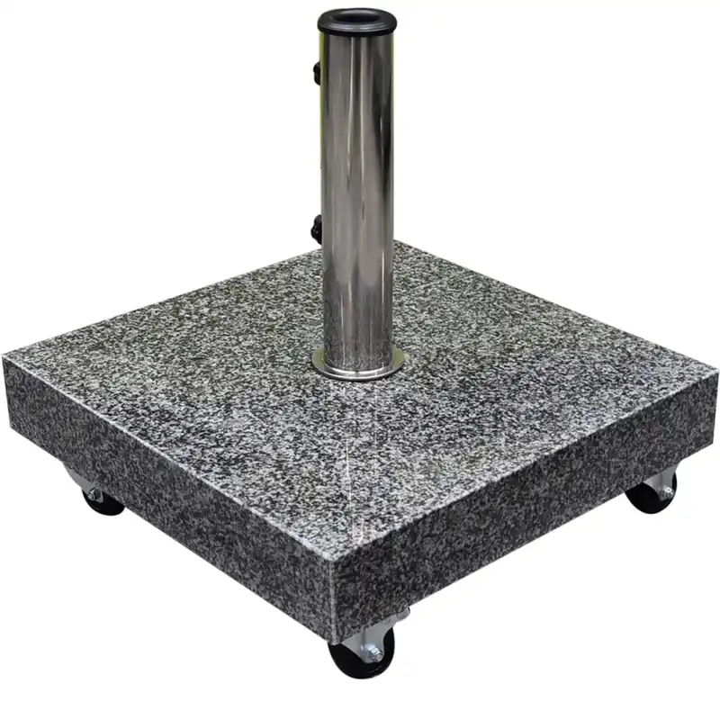 AVH-Collectie AVH parasolvoet 40 kg met 4 wielen graniet Op = Op