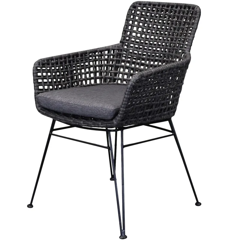 AVH-Collectie Phantom dining tuinstoel wicker antraciet Koop Online
