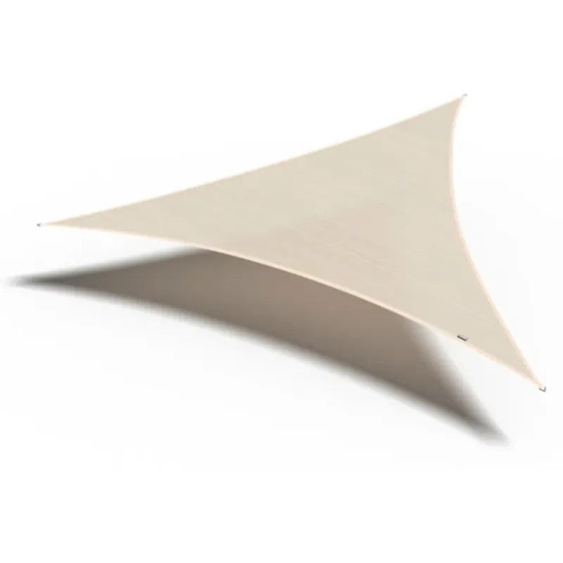 Hete Deal Platinum Platinum Sun & Shade Coolfit schaduwdoek driehoek 360x360x360cm Ecru Wit