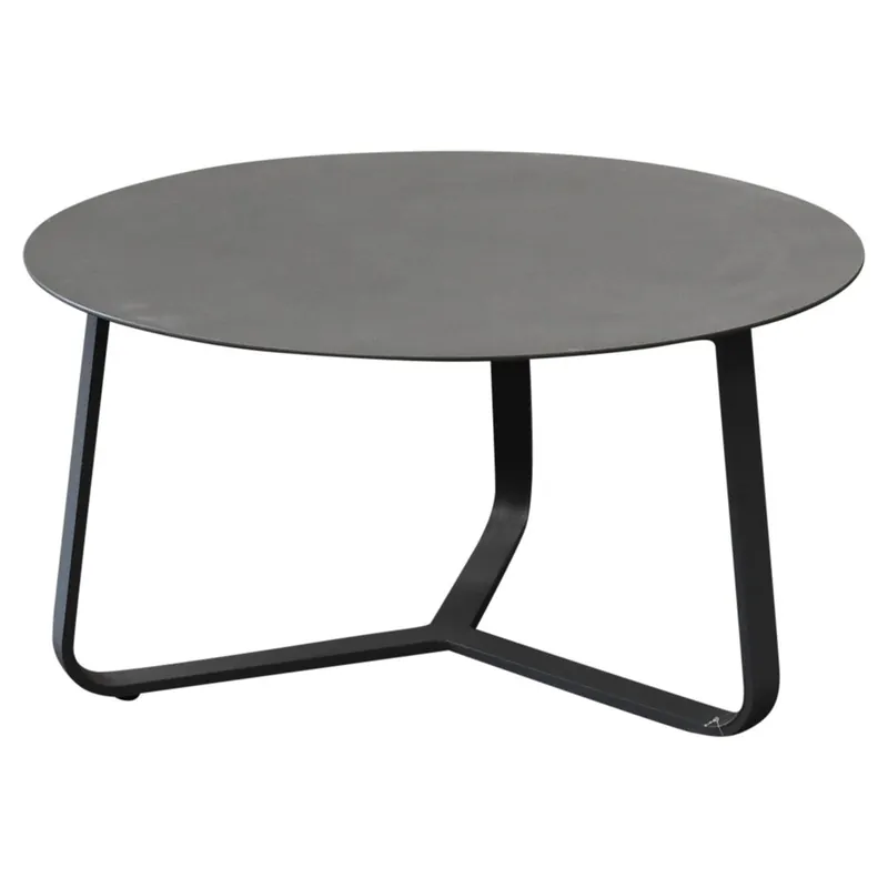 AVH-Collectie Pula lounge tuintafel 75xH40 cm rond antraciet Shop Nu