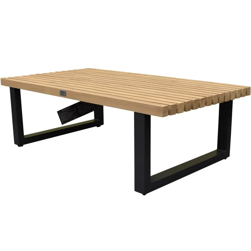 AVH-Collectie Ravenna lounge tuintafel aluminium antraciet met teak blad Nu Kopen