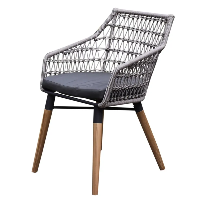 AVH-Collectie Ribe dining tuinstoel rope teak poten Koop Vandaag
