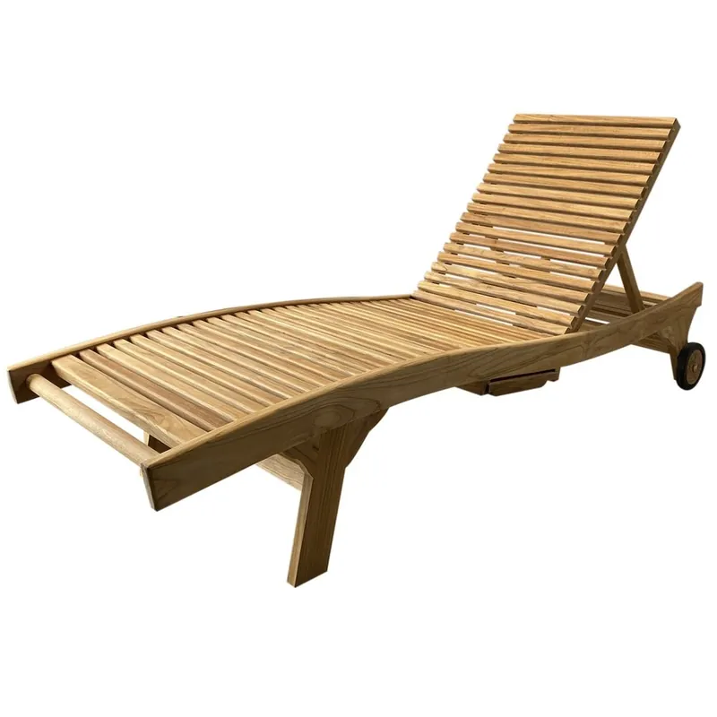 Betaalbaar AVH-Collectie Rio ligbed 200x65xH40cm teak verstelbaar
