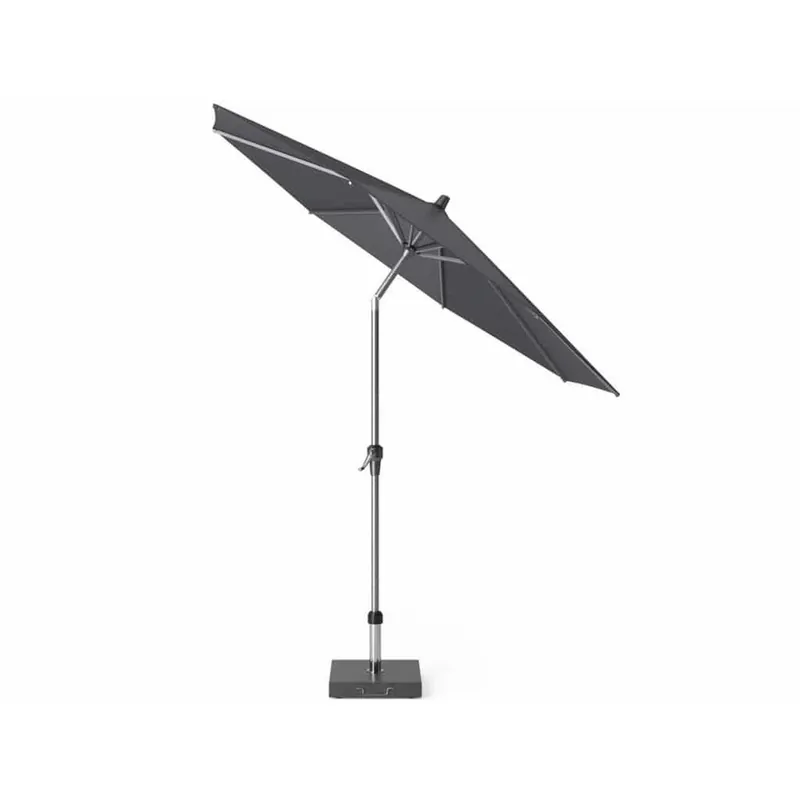 Platinum Riva parasol 250 cm rond antraciet met kniksysteem Beperkt Aanbod
