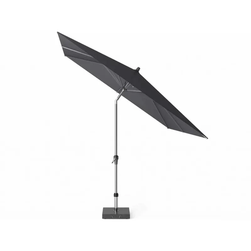 Merkproduct Platinum Riva parasol 250x250 cm zwart met kniksysteem