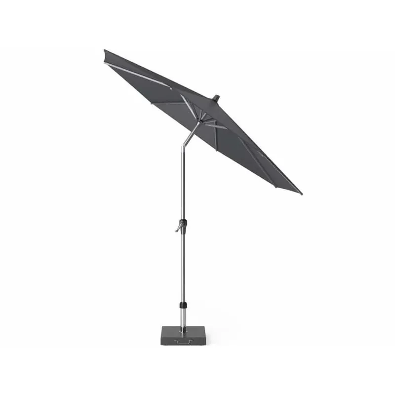 Seizoensaanbieding Platinum Riva parasol 270 cm rond antraciet met kniksysteem