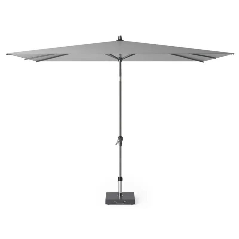 Finale Uitverkoop Platinum Riva parasol 300x200 cm lichtgrijs met kniksysteem