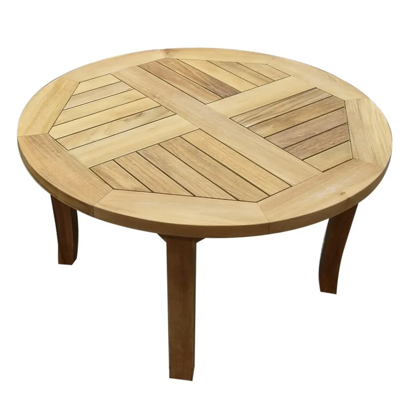 AVH-Collectie Rosanna lounge tuintafel 80x80xH45 cm rond teak Goedkoop