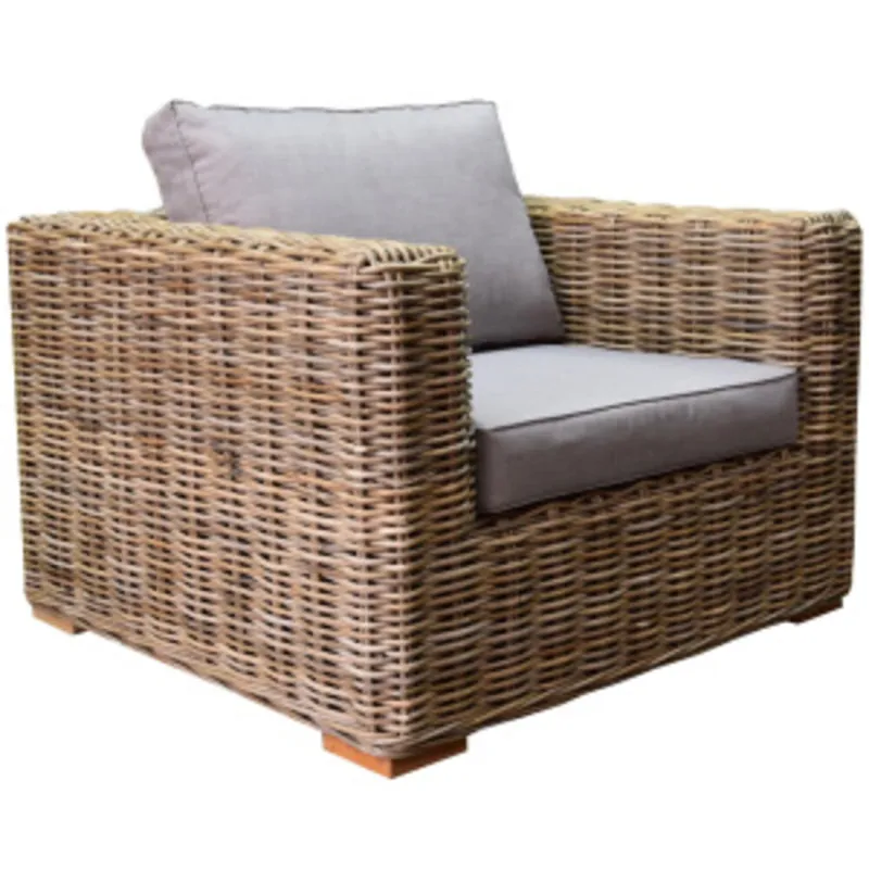 Veilige Betaling AVH-Collectie Serva lounge tuinstoel naturel rotan southend