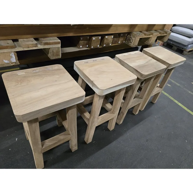 AVH-Collectie Showroommodel Boomstam bar kruk 40x40xH114 cm ( set van 4) Speciale Aanbieding
