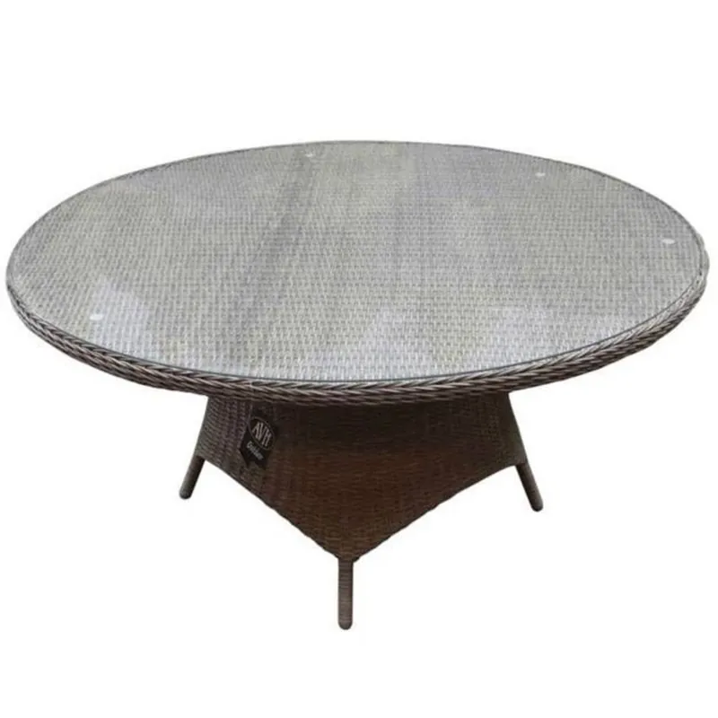 AVH-Collectie Showroommodel Riccione dining tuintafel 150 cm rond grijs Direct Beschikbaar