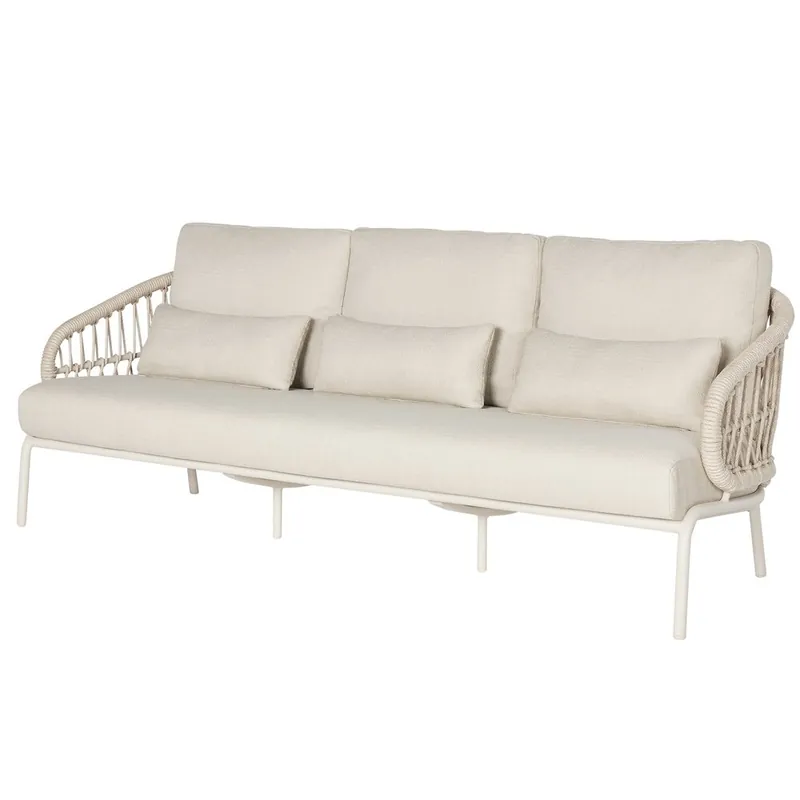 Gereduceerde Prijs SUNS Suns Tosca lounge 3 zits tuinbank camel sand rope