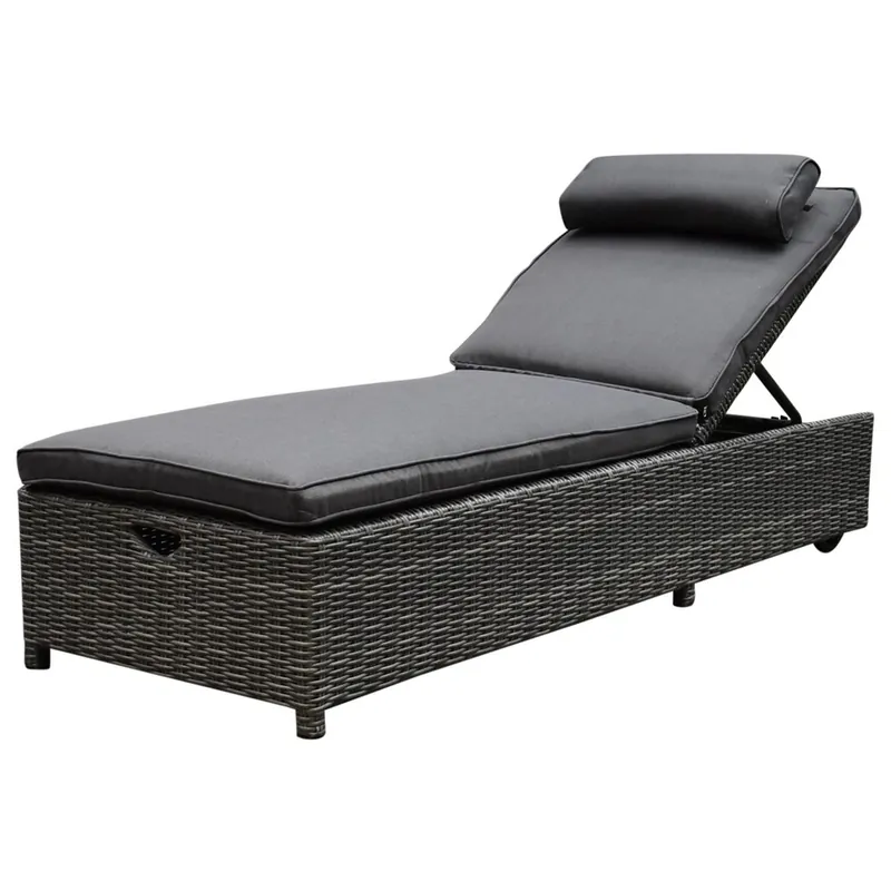 Meest Verkocht AVH-Collectie Thermen ligbed 189x65xH31 cm antraciet