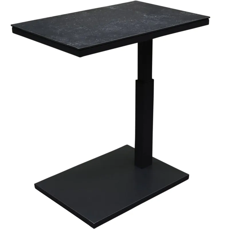 Superprijs AVH-Collectie Tracy bijzettafel 60x40xH46-67 cm in hoogte verstelbaar antraciet