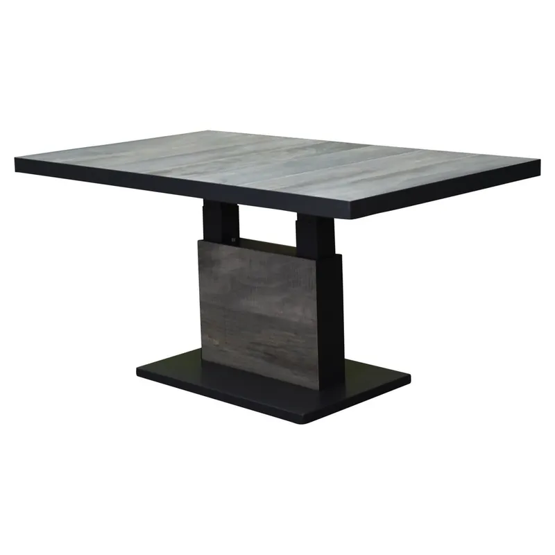 AVH-Collectie Vegas lounge-diningtafel 140x85xH51-74 cm in hoogte verstelbaar antraciet ceramic Korting