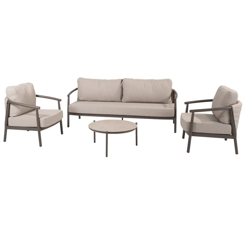 4 Seasons Outdoor Vic Barolo stoel bank loungeset 4 delig keramiek terre Taste 4SO Koop Vandaag