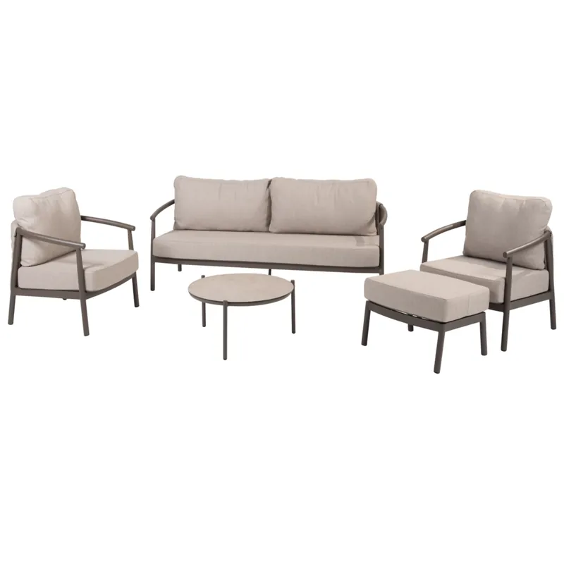 4 Seasons Outdoor Vic Barolo stoel bank loungeset 5 delig keramiek terre Taste 4SO Koop Online