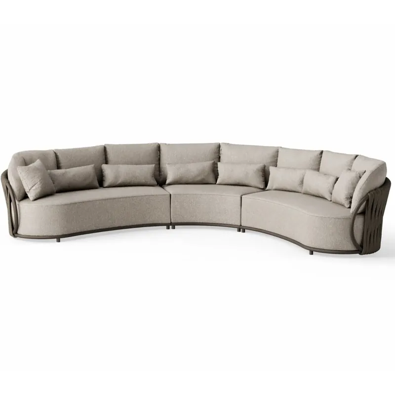 SUNS Vivaro hoek loungeset 3 delig Bronze Misty rope Pebble Desert Bouclé SUNS Seizoensaanbieding