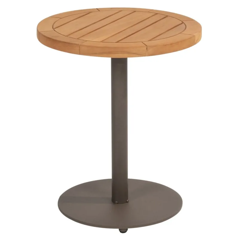 Direct Verzonden 4 Seasons Outdoor Volta bijzettafel met middenpoot 45xH55 cm aluminium terre 4 Seasons Outdoor