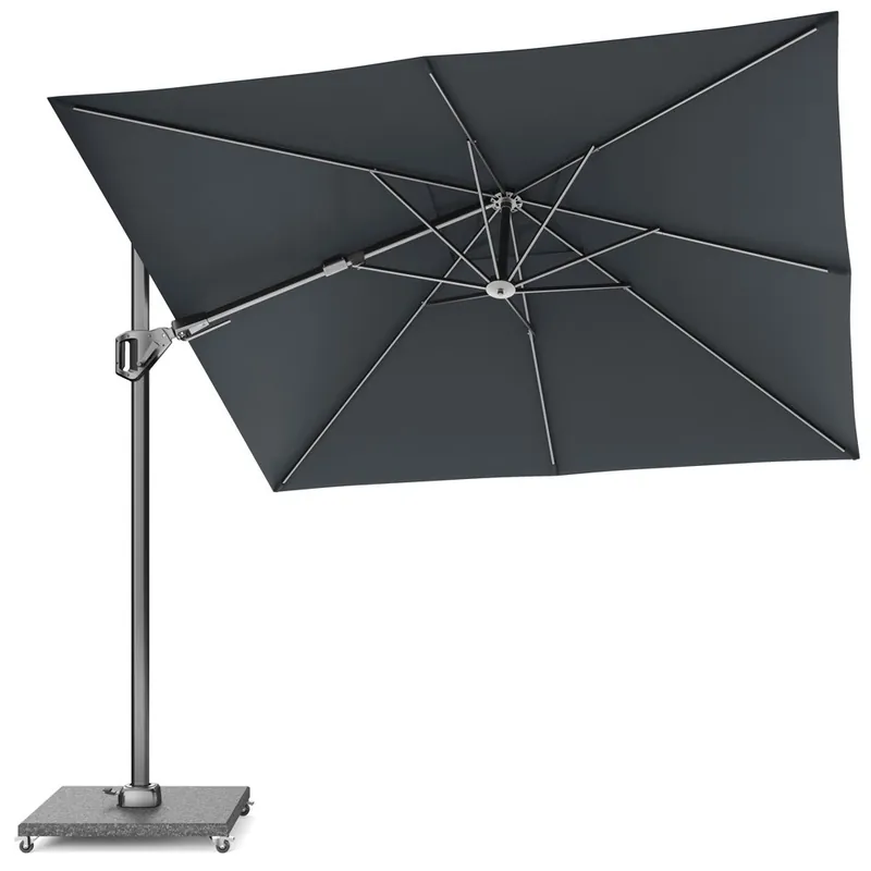 Platinum Voyager T2 zweefparasol 270x270 cm Faded black Dagaanbieding