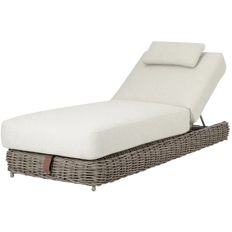AVH-Collectie Yate ligbed grijs wicker soft grey mixed weave kussens Actieprijs