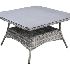 Vierkante tuintafel Dublin 115x115cm Ash Grey Keramiek Merkproduct