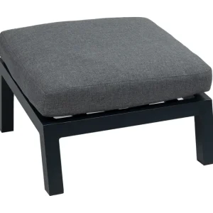 Koop Online Voetenbank Bezano Matt Black/Grey Aluminium