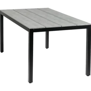 Voordeelprijs Tuintafel Cyprus 160x90cm Grey Polywood & Aluminium