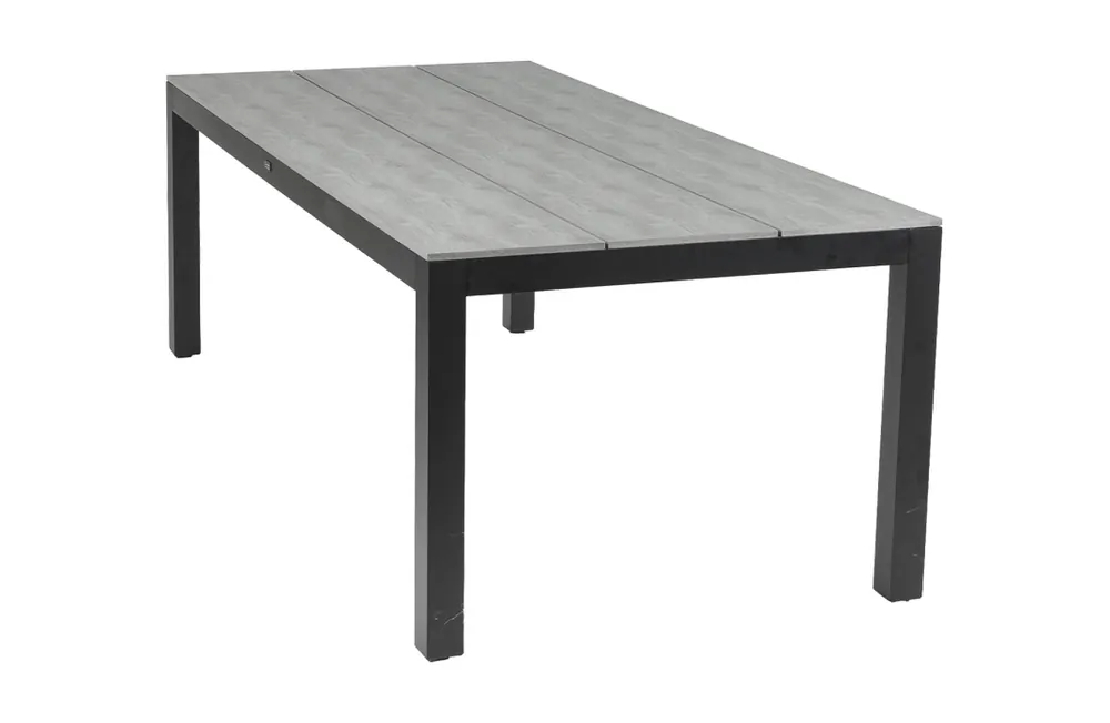 Tuintafel Cyprus 225x100cm Grey Polywood & Aluminium Speciale Aanbieding