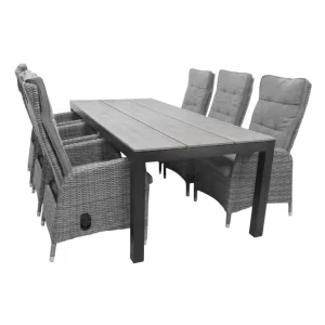 7-delige tuinset 6 Kos tuinstoelen 225cm Cyprus tafel Goedkoop