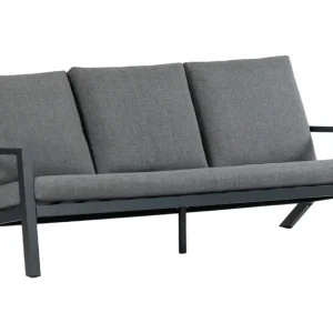 Laatste Kans 3-persoons Loungebank Bezano Matt Black/Grey Aluminium