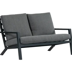 Op = Op 2-persoons Loungebank Bezano Matt Black/Grey Aluminium
