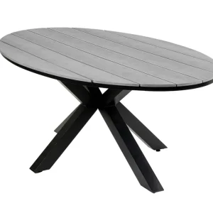 Ovale tuintafel 220cm Cyprus Grey Aluminium & Polywood Snelle Levering