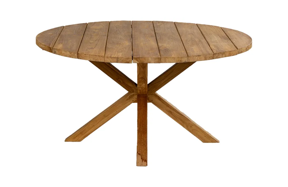 Lage Prijs Ronde tuintafel ø120cm Ayra Teakhout 4 Seizoenen