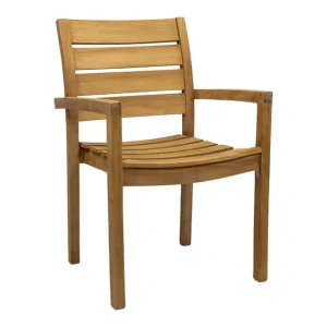 Must-Have Teakhout tuinstoel Bulu Stapelbare tuinstoel Teakhout