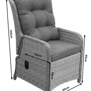 Koopje 7-delige tuinset 6 Dublin verst. stoelen ⌀150cm tafel