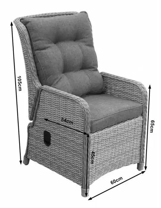 Koopje 7-delige tuinset 6 Dublin verst. stoelen ⌀150cm tafel